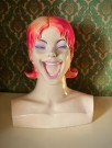 Pink Rosa Lady Lulu Mannequin hode torso utstillingsbyste dukke i kompositt plastmateriale  thumbnail