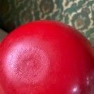 Happy Apple Roly-Poly rangle Rødt eple - Fisher Price Toys U.S.A. 1970 tallet thumbnail