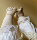 Antikk sove og gråte dukke bisquit porselen (201) H40 cm - Schuetzmeister & Quendt Tyskland 1900 tallet thumbnail