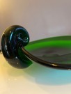 Fat i grønt kunstglass - Holmegaard Danmark thumbnail