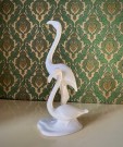 Flamingo fugl hvit figur/ skulptur i Art Deco stil Villeroy & Boch Septfontaines thumbnail