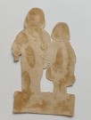 Stort antikk Viktoriansk glansbilde barnemotiv 1890-1910 thumbnail