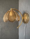 Lotus/tulipan/Hollywood vegglampe messing glass SEGO Armatur thumbnail