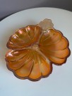  Skål i oransje luster/ tivioli glass - USA, 1950/60 tallet thumbnail