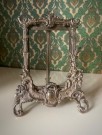 Bilderamme/ bordramme forgylt messingpatinert metall art nouveau rokokkostil  thumbnail