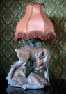 Stor bambi/ rådyr figur bordlampe i matt glasert keramikk 1950/ 60 tallet thumbnail