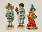 Antikke glansbiler barn/ klovnemotiv 1900-1930 tallet thumbnail