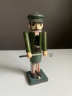 Vintage kitsch Nutcracker Golfer Nøtteknekker trefigur  thumbnail