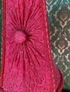 Bordlampe i blå/rosa/klart kunstglass med skjerm - Murano Italia 1960/ 70 tallet thumbnail