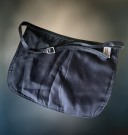 Reklame barutstyr ubrukt svart forkle/ servitørforkle med CB Christiansand Bryggeri logo - Sinnbua Bravo Kragerø Norge thumbnail