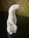Røyskatt figur/ skulptur i porselen - China Kina 1950/ 60 tallet thumbnail