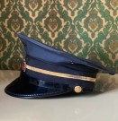 NSB uniformslue/ hatt tog jernbane stasjonspersonell 1970 tallet thumbnail