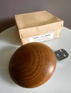 Store runde dørhåndtak dørknopper i heltre - Teak-O-Nett 1960/70 tallet thumbnail