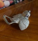 Bottle opener flaskeåpner spurv fugl nysølv original eske thumbnail