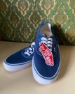 Vans Authentic unisex blå sneakers kanvas sko str 41 thumbnail
