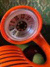 Toot a loop orange Space Age radio R-72 i plast - National Panasonic Japan 1970 tallet thumbnail