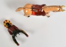 Hest og indianer, trekkoppleke i blikk - Tyskland, 1950/60 tallet thumbnail