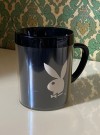 Playboy Bunny svart Termo-Serv plastkrus kaffekopp  made in U.S.A thumbnail