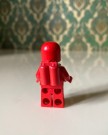 LEGO rød spaceman astronaut legomann med lufttank 1970/80-tallet thumbnail