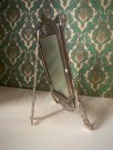 Bilderamme/ bordramme forgylt messingpatinert metall art nouveau rokokkostil  thumbnail
