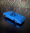 Tomte bil Mercedes Benz 190 SL blå modellbil vinylplast No. 750/11 Åsmund Lærdal Stavanger Norway Norge 1962-1978 thumbnail