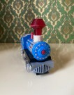Locomotive blått blikktog 570 ST-1 med friksjonsmotor i original eske MF 712 China 1960-tallet thumbnail