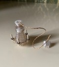 Lundby dukkehus møbler tilbehør 1:18 - Krystallkrone lysekrone taklampe (6142) 1970-tallet thumbnail