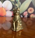 Messingfigur katt thumbnail