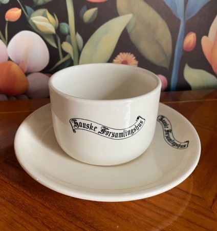 Hauske Forsamlingshus Kaffekuvert service Stavangerflint Norge 1950/60-tallet 