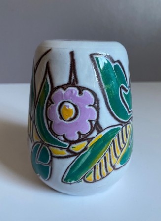 Liten signert keramikk vase