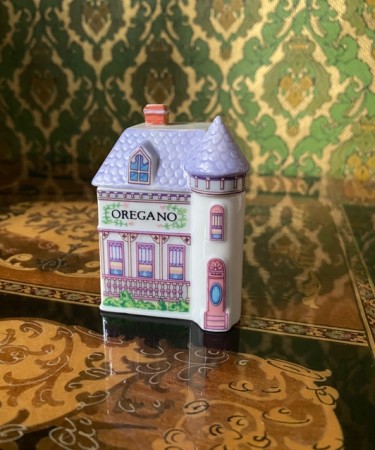 Lenox Spice Village Oregano krydderbøsse krydderkrukke Brooks & Bentley 1989