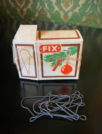 Fix oppheng/ kroker til juletrepynt julekuler Christbaumschmuck Western Germany 1950-tallet