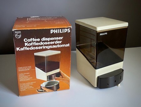 Vegghengt kaffedoseringsautomat dispenser i original eske - PHILIPS Nederland 1970 tallet