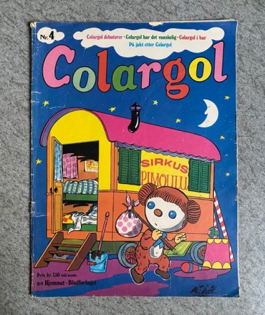 Colargol tegneserie Nr.4 Olga Pouchine Norsk utgave AS Hjemmet Bladforlaget 1976 