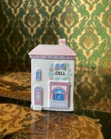 Lenox Spice Village Dill krydderbøsse krydderkrukke Brooks & Bentley 1989