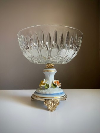 Stor kitschy skål med stett - 1960/70 tallet (?)