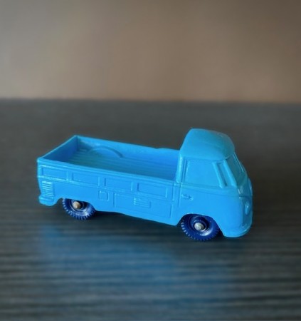 TOMTE bil blå VW Volkswagen Pick Up modell no 750/ 1 - Lærdal Stavanger Norge Norway 1960/70 tallet