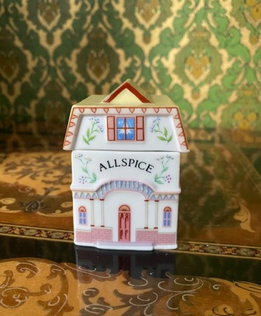 Lenox Spice Village allspice krydderbøsse krydderkrukke Brooks & Bentley 1989