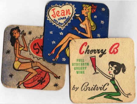 Cocktail/ bordbrikker - 1950 tallet