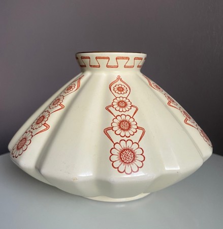 Jugend antikk vase i porselen - Egersund Fayance fabrikk Norge, 1900 tallet