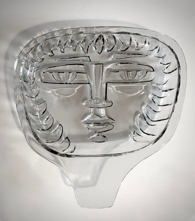 Skål fat i pressglass - Arne Jon Jutrem Hadeland Glassverk 1953