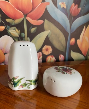 Vivaldi salt og pepperbøsse kryddersett i porselen Figgjo Norway Norge