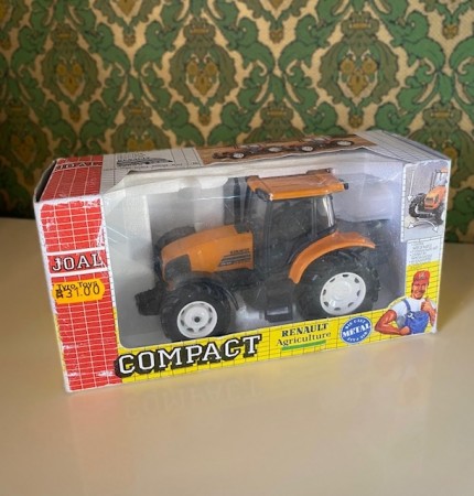 Orange Renault Agriculture Compact traktor modellbil i original emballasje JOAL Spain